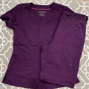 Purple label by healing hands scrub set